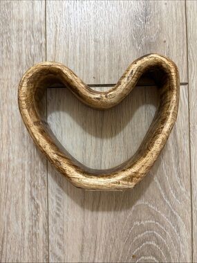 Wooden heart decoration